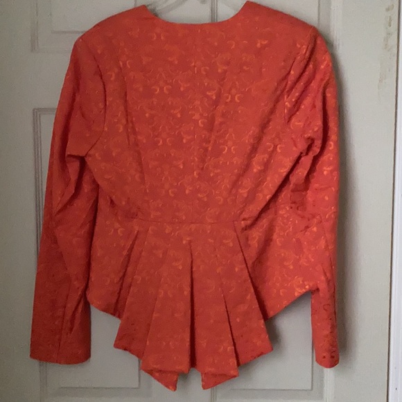 Venus Tailored Orange Jacket NWOT - Picture 4 of 5